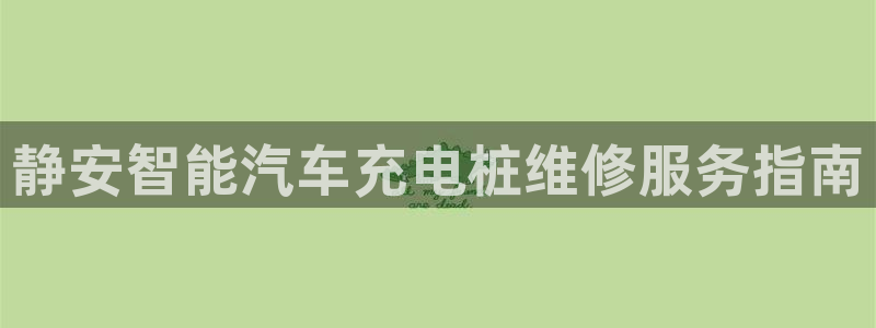 威廉希尔立博相同项：静安智能汽车充电桩维修服务指南