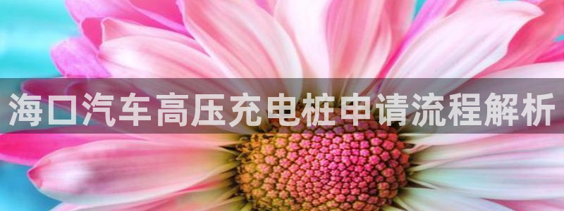 威廉体育官方app下载安装：海口汽车高压充电桩申请流程解析