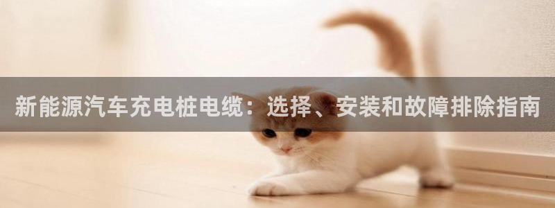 威廉希尔信誉怎么样：新能源汽车充电桩电缆：选择、安装和故障排除指南
