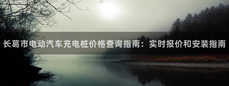 威廉希尔1.36数据：长葛市电动汽车充电桩价格查询指南：实时报价和安装指南