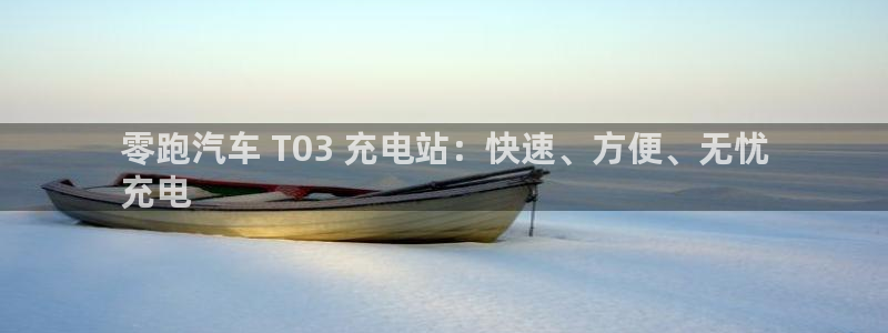 j联赛威廉希尔：零跑汽车 T03 充电站：快速、方便、无忧
充电