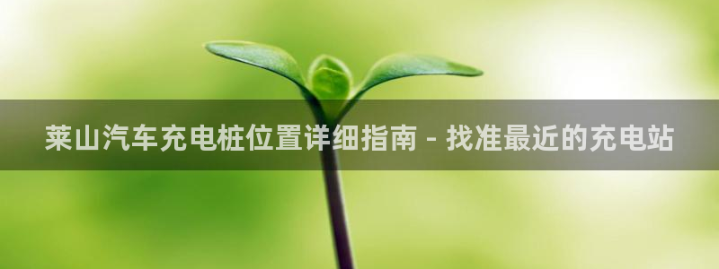 威廉希尔如何分析：莱山汽车充电桩位置详细指南 - 找准最近的充电站