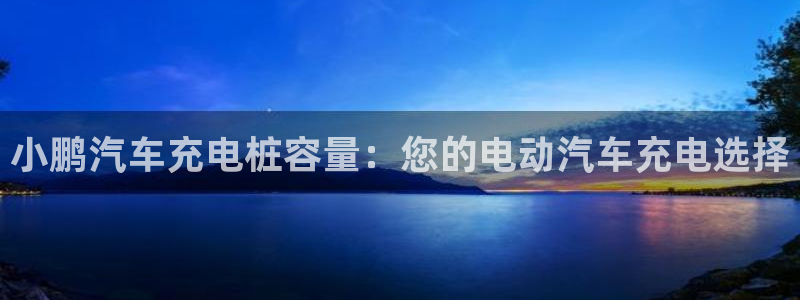 怎么看威廉希尔初盘：小鹏汽车充电桩容量：